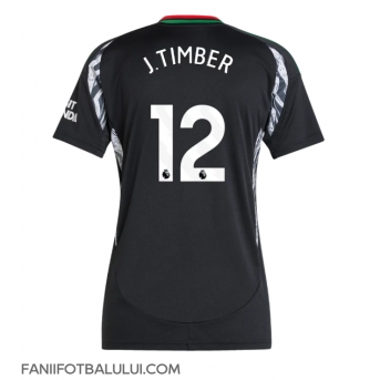 Arsenal Jurrien Timber #12 Tricou Fotbal Replică 2024-25 Femei Deplasare